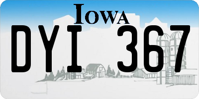 IA license plate DYI367