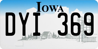 IA license plate DYI369