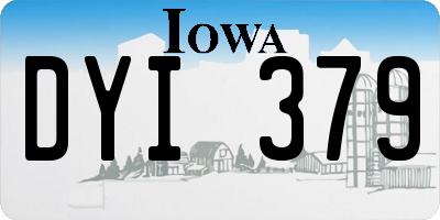 IA license plate DYI379