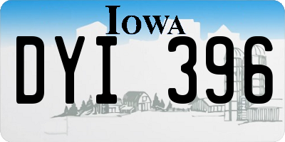 IA license plate DYI396