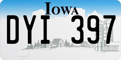 IA license plate DYI397
