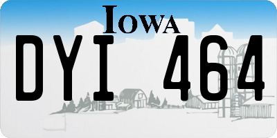 IA license plate DYI464