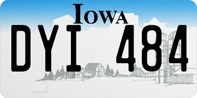 IA license plate DYI484
