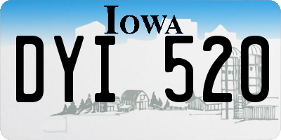 IA license plate DYI520