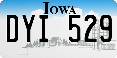 IA license plate DYI529