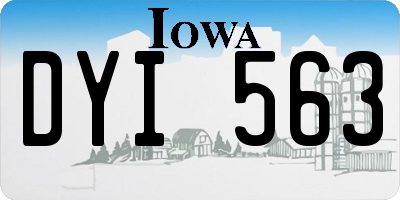IA license plate DYI563