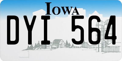 IA license plate DYI564