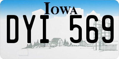 IA license plate DYI569
