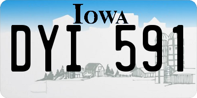 IA license plate DYI591