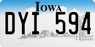 IA license plate DYI594