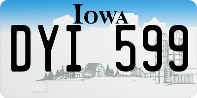 IA license plate DYI599