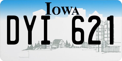 IA license plate DYI621