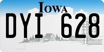 IA license plate DYI628