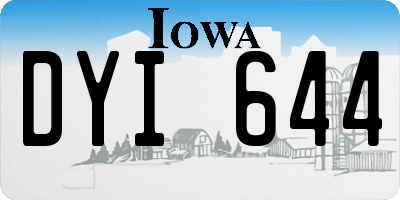 IA license plate DYI644
