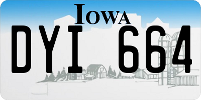 IA license plate DYI664