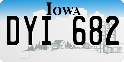 IA license plate DYI682