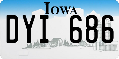 IA license plate DYI686