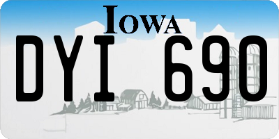 IA license plate DYI690
