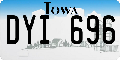 IA license plate DYI696
