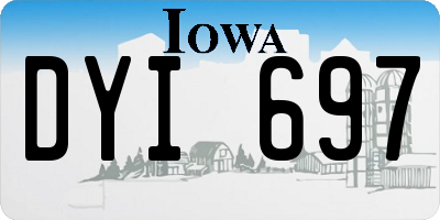 IA license plate DYI697