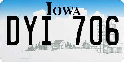 IA license plate DYI706