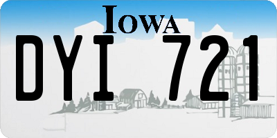 IA license plate DYI721
