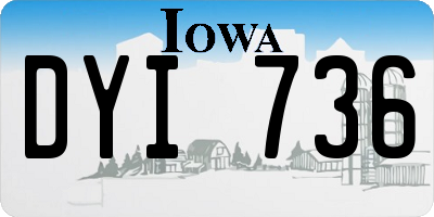 IA license plate DYI736