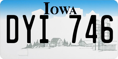 IA license plate DYI746