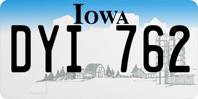 IA license plate DYI762