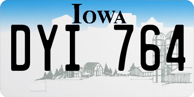 IA license plate DYI764