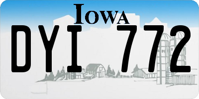 IA license plate DYI772