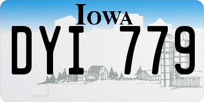IA license plate DYI779