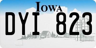 IA license plate DYI823