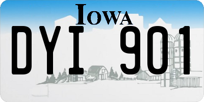 IA license plate DYI901