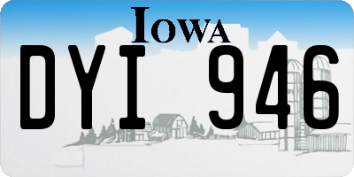IA license plate DYI946