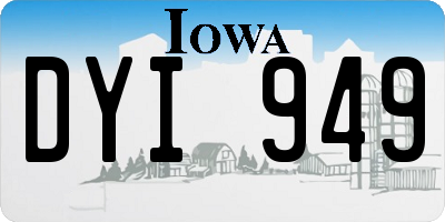 IA license plate DYI949