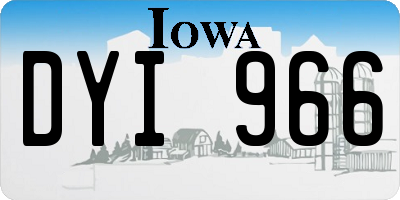 IA license plate DYI966