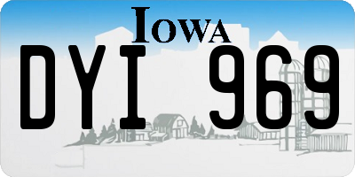 IA license plate DYI969