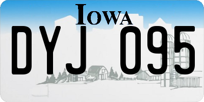 IA license plate DYJ095