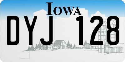 IA license plate DYJ128