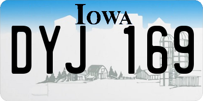 IA license plate DYJ169