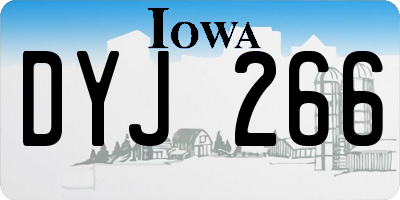 IA license plate DYJ266