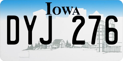 IA license plate DYJ276