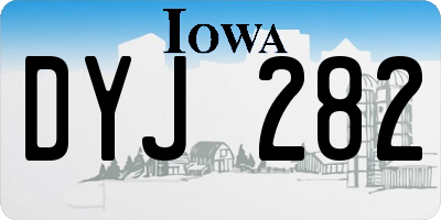 IA license plate DYJ282