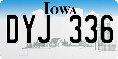 IA license plate DYJ336