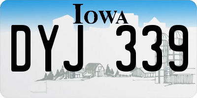 IA license plate DYJ339