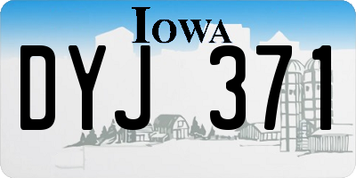 IA license plate DYJ371