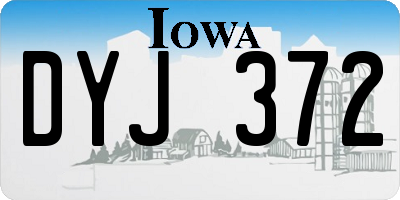 IA license plate DYJ372