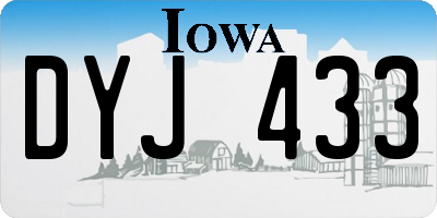 IA license plate DYJ433