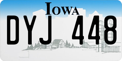 IA license plate DYJ448